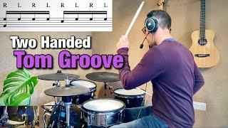 Two Handed Tom Groove | Drum Lesson by Dex Star