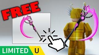 FREE LIMITED UGC | How to get Pink Corrupted Scythe in Quiet Game on Roblox