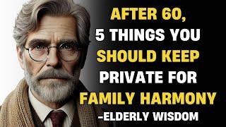 5 Things You Should Keep Private for Family Harmony |Elderly Wisdom Story