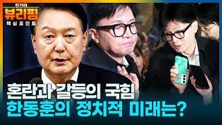 [뷰리핑] "윤석열은 한동훈을 제거하려고..." 한겨레 대기자와 논설실장이 말하는 한동훈의 정치 미래 예측