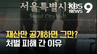 공직자 재산공개해도 처벌 못해…선출직 재산심사 있으나마나 / KBS 2021.03.16.