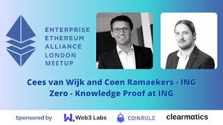 Enterprise Ethereum Alliance London Meetup - July 2017 - Cees van Wijk and Coen Ramaekers