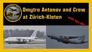 Dmytro Antonov and Crew at Zürich-Kloten with ADB Antonov 124 UR-82008 (with live ATC)