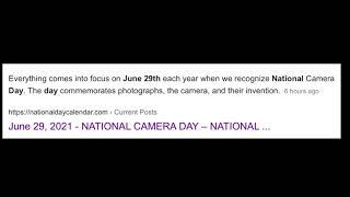 HAPPY NATIONAL CAMERA DAY