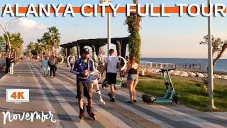 Alanya City Full Tour ! Alanya Street Tour ! Alanya City Center 2024 ! Alanya Antalya ! 4K 60 FPS !