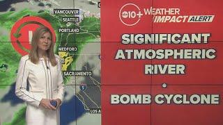 California 'Bomb Cyclone' brings atmospheric river storm | Forecast