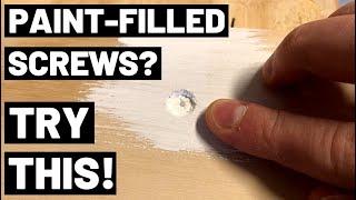 Screws Filled With Paint? TRY THIS! (Remove Painted Screws / Back Out Painted-Over Screws)