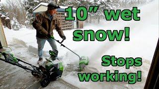  Too Much To Handle? Battery Powered Snow Shovel vs Snow Blower - Greenworks 40v GMax - 10in Snow