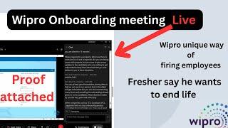 Wipro Onboarding meeting Live || Onboarding delay