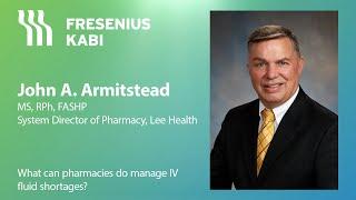 What can pharmacies do manage IV fluid shortages?