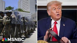 California AG sues Trump over 'unlawful' National Guard order