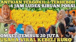 ANTRI PARAH ! 4 JAM JUALAN LUDES RIBUAN PORSI OMSET 20 JUTA  USAHA VIRAL KEBELI RUKO ! IDE BISNIS