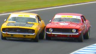 Epic V8 Camaro Tyre Frying Battle - Australian Touring Car Legends