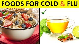 10 Foods To Eat When You Have The Flu | (Foods To Eat When Sick) | What To Eat When Youre Sick | Flu