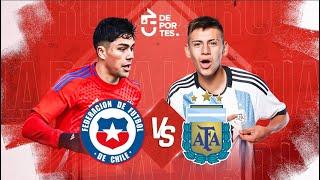 CHILE VS ARGENTINA SUB 20  EN VIVO  AMISTOSO INTERNACIONAL