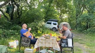  ДВЕ НОЧЕВКИ на РЕКЕ в ЖАРУ / СПИНИНГИ / ЖЕРЛИЦЫ / УТКА в ПИВЕ / СЕВЕРСКИЙ ДОНЕЦ 2025 