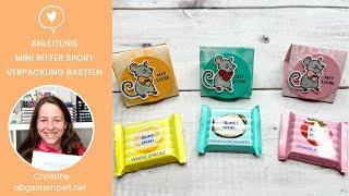 Anleitung Mini Ritter Sport Verpackung basteln⎜Kuschelgrüsse⎜Stampin' Up!®