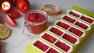 Homemade easy tomato puree recipe by Food Fusion