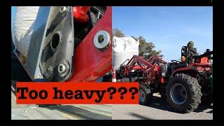 Will it lift a ton!? TYM T474 tractor loader lifting capacity test #tractor #farming