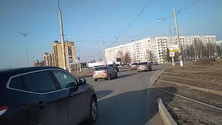 Ранней весной проезд через кольцо на Вахитова