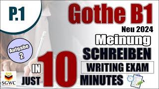 Goethe B1 Brief Schreiben 2024 | ÖSD / DTZ / Goethe Certificate B2 Writing Examen 2024