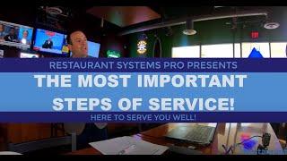 THE MOST IMPORTANT STEPS OF SERVICE!