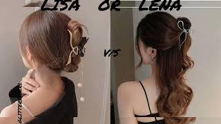 Lisa v/s lena️new editiondresses/nails/heels/hairstylechoose your favourite side(fashion me)