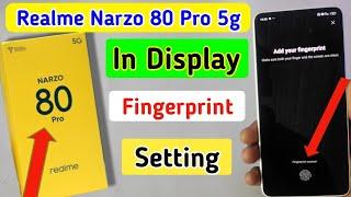 Realme narzo 80 pro 5g display fingerprint lock/Realme narzo 80 pro fingerprint lock setting