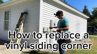 How to replace a vinyl outside corner