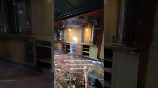 Salvaged Back Bar from a Wisconsin Pub gets brought back to life ️ 