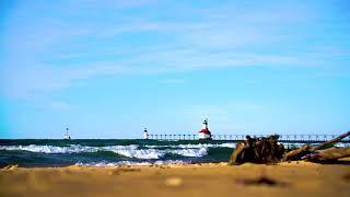 Lake Michigan Waves from Silver Beach | 10 Hour Video