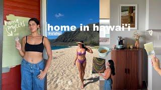 home in hawaii | working on house projects, painting, local event, chatty vlog