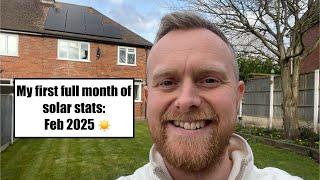 My First Month Of Solar Stats....and HUGE Savings! ️ Feb 2025