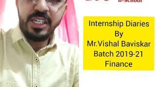 Internship Diaries by Vishal - Batch 2019-21 ( CRISIL )