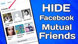 Hide Mutual Friends List | How To Hide Facebook Mutual Friends | Facebook Mutual Friends Hide | 2023