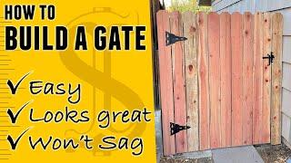 How to Build a Wood Fence Gate (Step By Step)