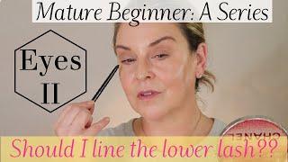 Mature Beginner Eye Makeup - Who Should & How To:  Lower Lash Lining to Make Your Eyes Larger