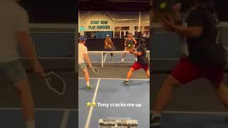 Tony Cracks me up #pickleball #Highlights #Sports #Fun #Action