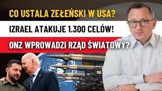 Wielki Atak Izraela na Liban! Niemcy Mówią NIE Ukrainie! W. Zełeński w USA! ONZ: Rząd Światowy?