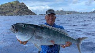 Jobfish / Otu Otu / Highway fish {Catch Clean Cook} Steamed Fish over Sweet Rice (Maug, CNMI)