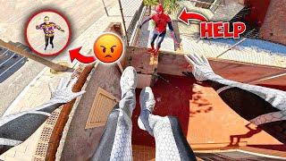 PRO SPIDER-MAN TWINS ESCAPING ANGRY MOM! (Funny Comedy Parkour POV)