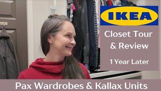 Ikea Pax Wardrobe: 1 Year Review | Closet Organization Tips Tour 2024