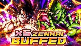 5x ZENKAI BUFFED TAG PICCOLO AND GOKU SHRED! UNIT ANNIHILATING DAMAGE! | Dragon Ball Legends