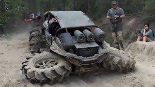 Shocking Off-Road Fails of 2024!  Massive Tires and Mud-Slinging Adventures