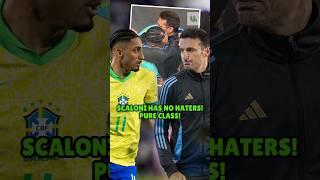 Scaloni has no haters! Pure class! #shorts #football #scaloni #raphinha