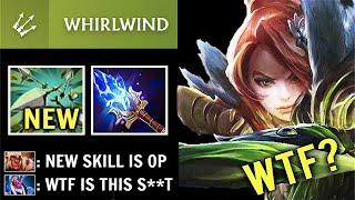 NEW BROKEN SKILL 7.36 WHIRLWIND Windranger Random Shots Team Wipe Best Facet by Resolut1on Dota 2