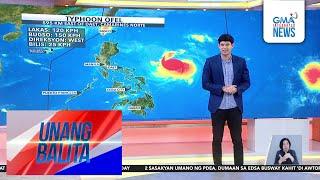 PAGASA, pinaaalerto na ang ilan nating kababayan sa ulang ibubuhos ng Typhoon #OfelPH | Unang Balita