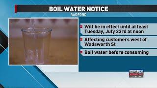 Radford Boil Water Notice Update