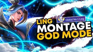 LING MONTAGE INSANE HAND SPEED With BRUTAL KILL ( GOD MODE ) • Top Global Ling Mobile Legends