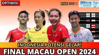 HEBAT! JADWAL FINAL MACAU OPEN 2024 HARI INI~POTENSI PANEN GELAR! #macauopen2024